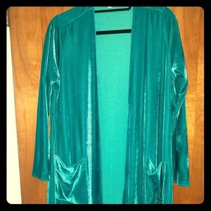 Turquoise Velvet UNICORN Sarah Medium